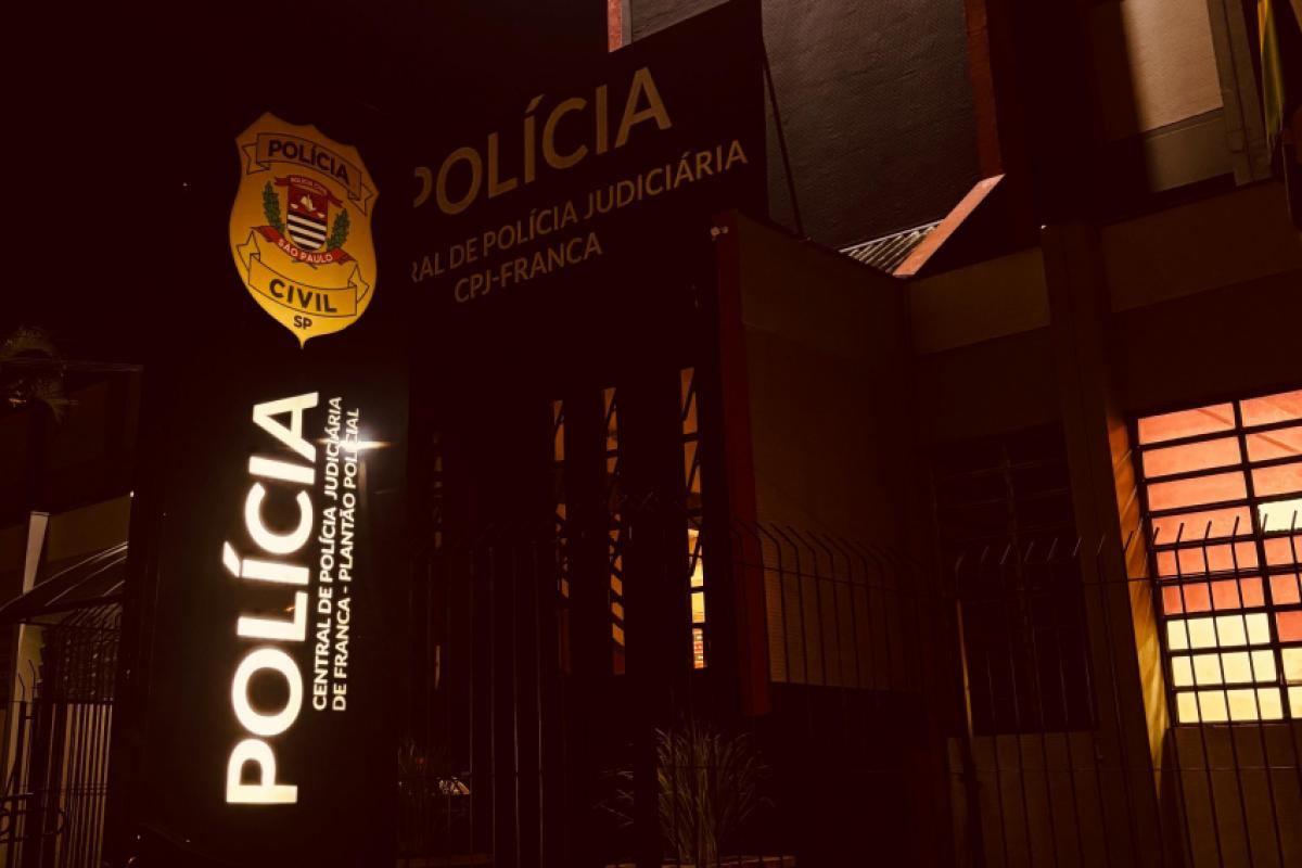CPJ de Franca, onde o criminoso foi encaminhado apresentado ao delegado de plantão