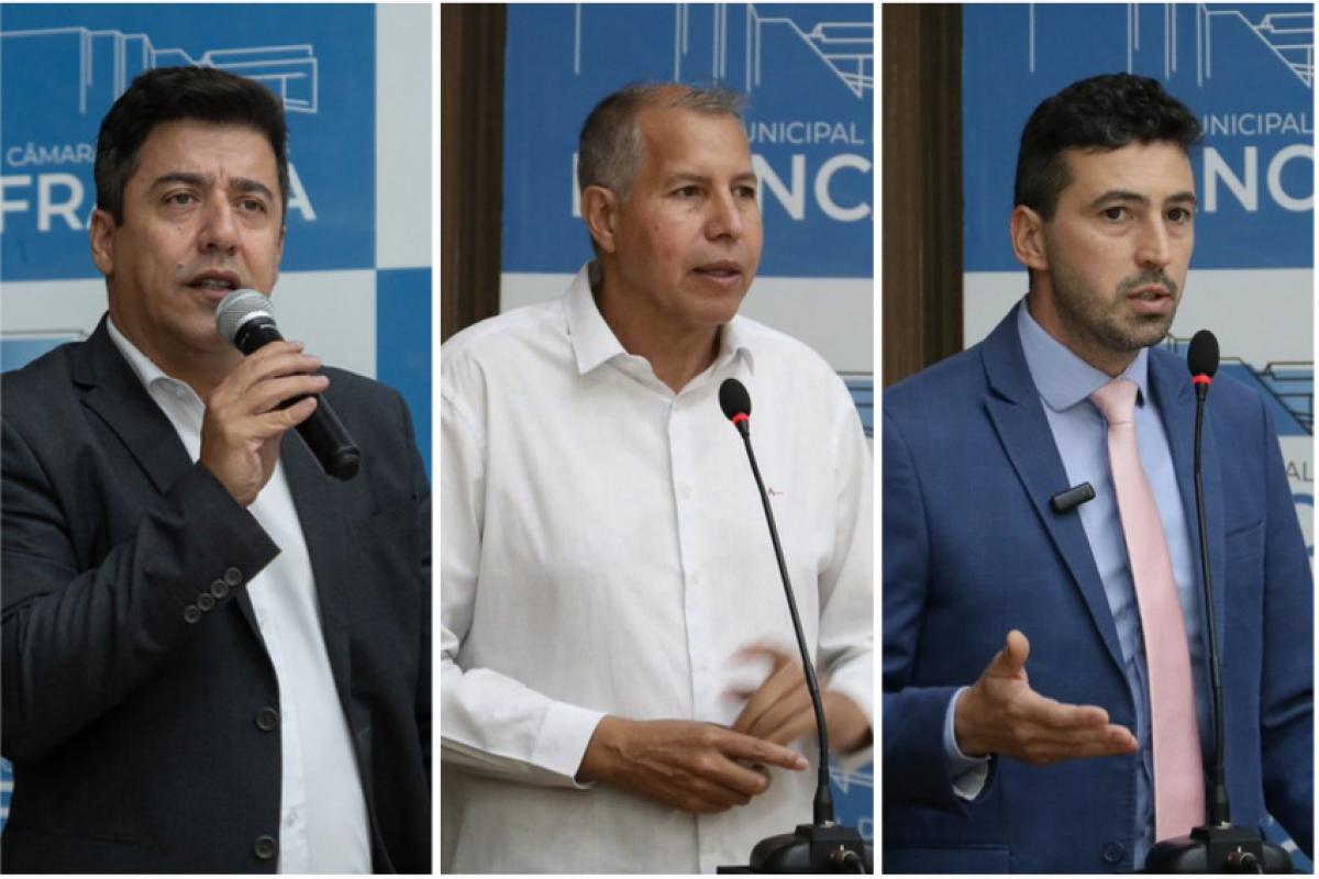 Da esquerda para a direita: Fransérgio Garcia, Marcelo Tidy e Daniel Bassi