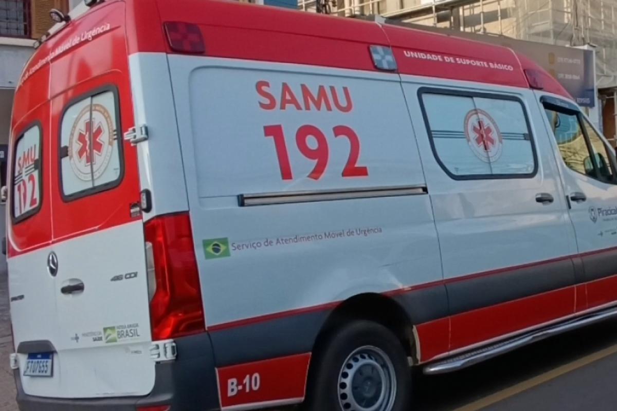 Uma equipe do SAMU foi acionada para encaminhar a vítima ao COT. 