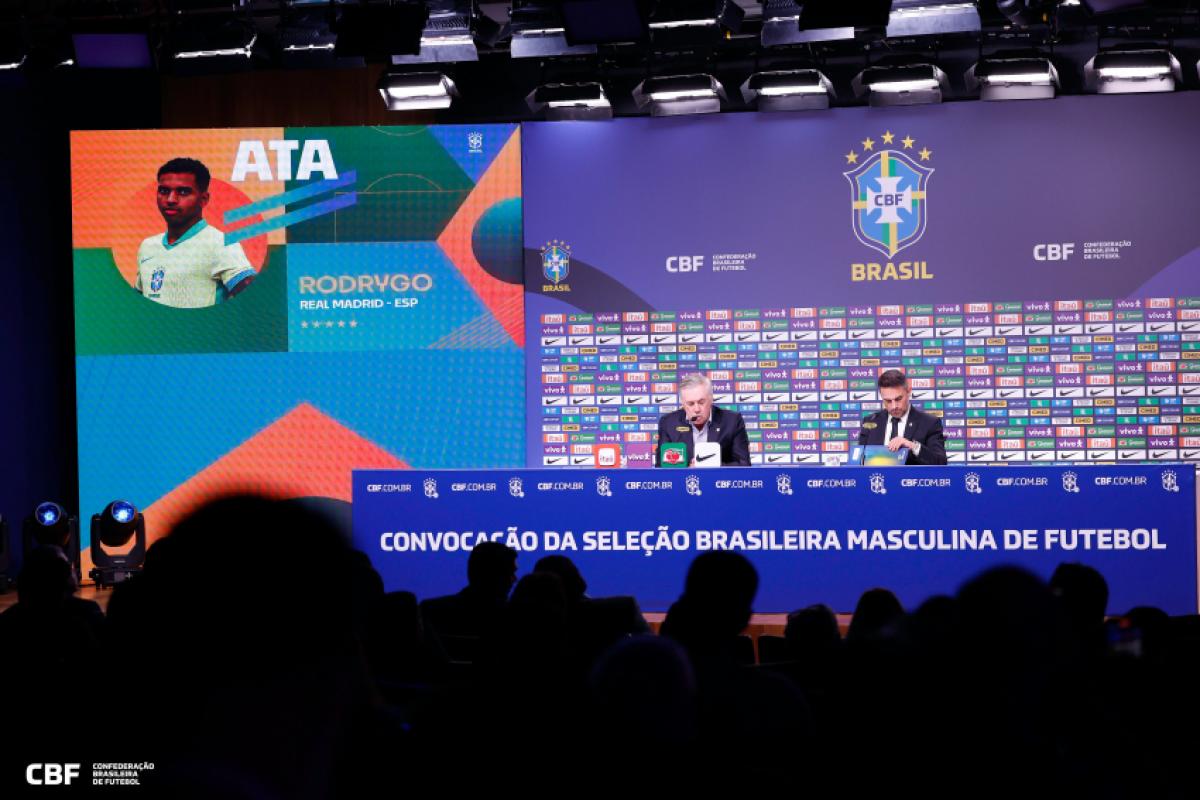 Rodrygo foi convocado novamente pela Seleção Brasileira, desta vez para os amistosos com Coreia do Sul e Japão
