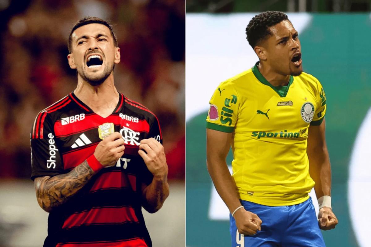 Flamengo, de Arrascaeta, e Palmeiras, de Vitor Roque, se enfrentam em duelo decisivo