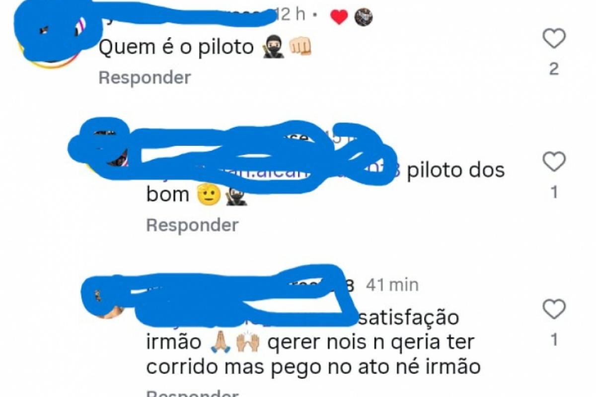 Print de comentários publicados nas redes sociais após a divulgação do vídeo