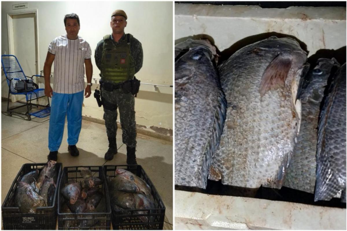 Peixes foram apreendidos e encaminhados para instituição de caridade do município