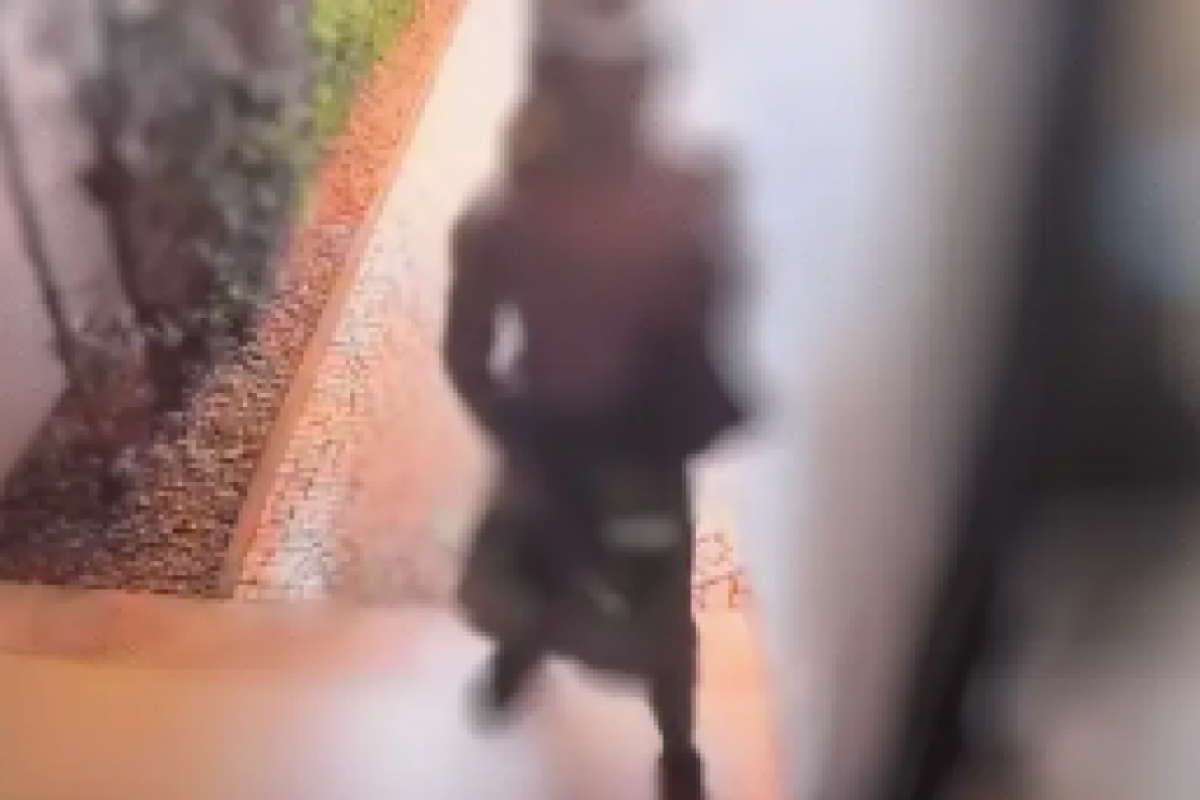 Reprodução de imagens gravadas pela câmera de segurança 