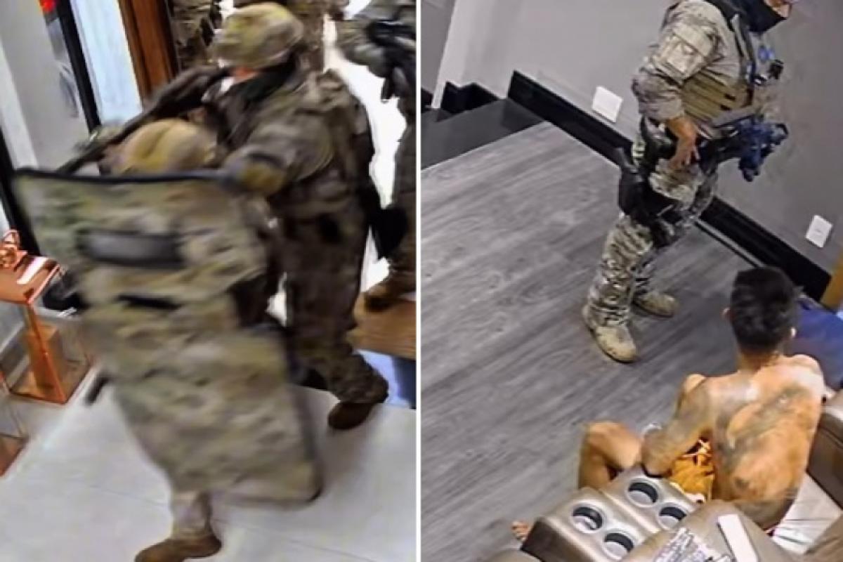 Imagens divulgadas pelo influenciador