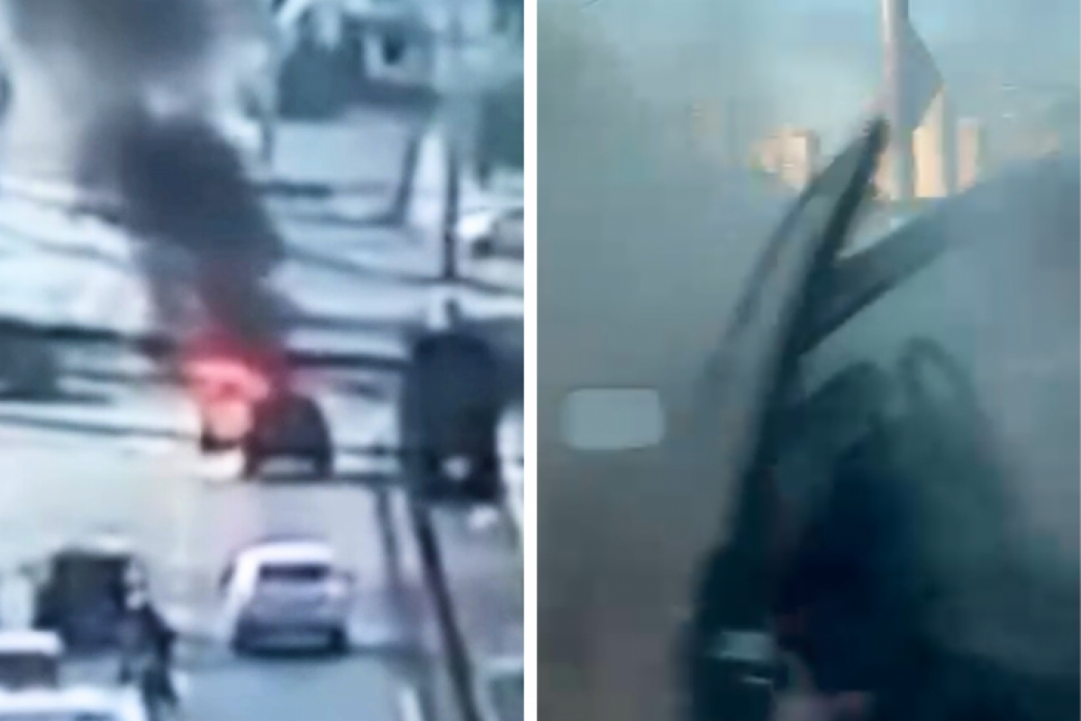 O veículo foi totalmente destruídos pelas chamas, na manhã desta quarta-feira, em Piracicaba. 