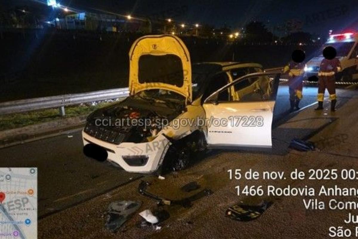 A vítima dirigia um Jeep Compass