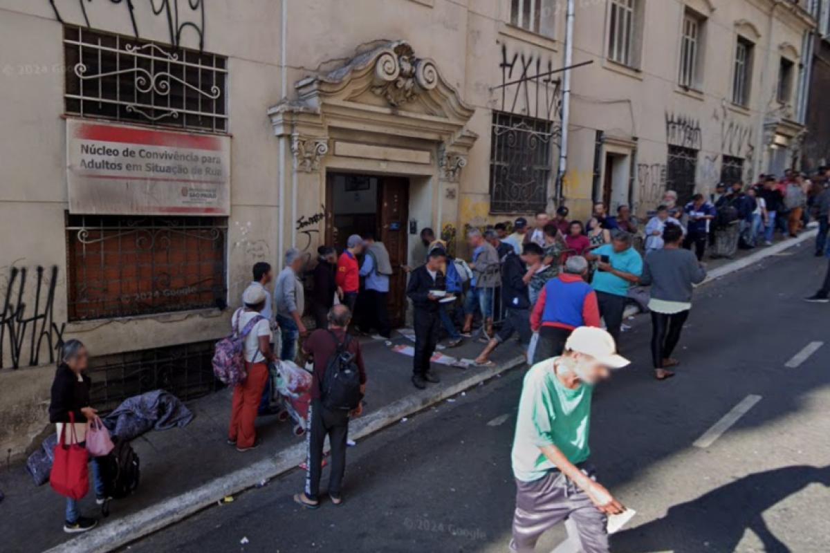 Núcleo de Convivência Chá do Padre fica na rua Riachuelo, na Sé