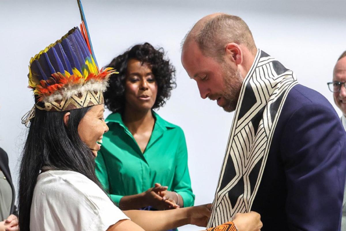 O príncipe William, na Cúpula Global do Programa United for Wildlife, no Rio de Janeiro