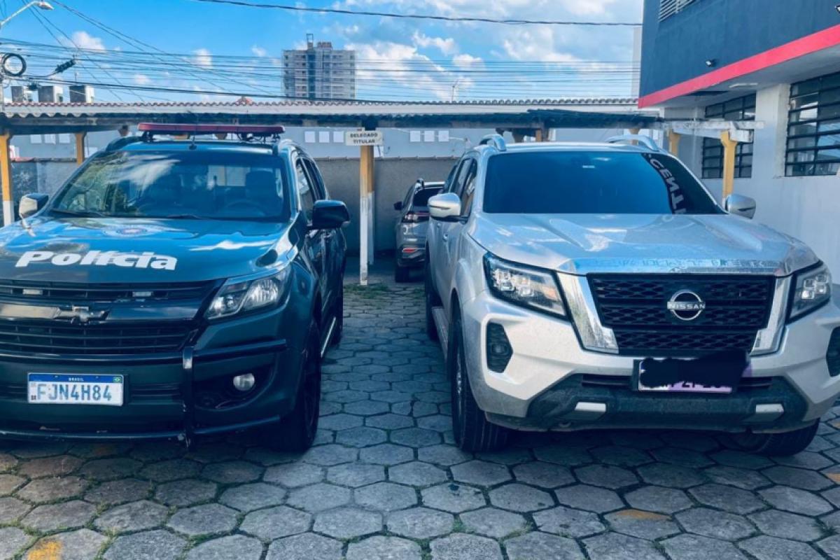 Veículo apreendido pelo Baep em Caçapava