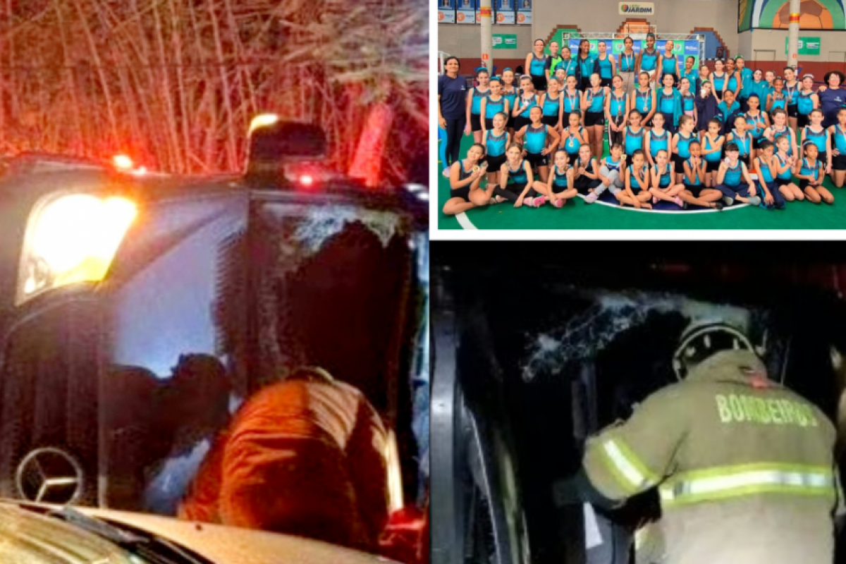 O acidente aconteceu dentro de um condomínio, quando a equipe retornava para o alojamento. 