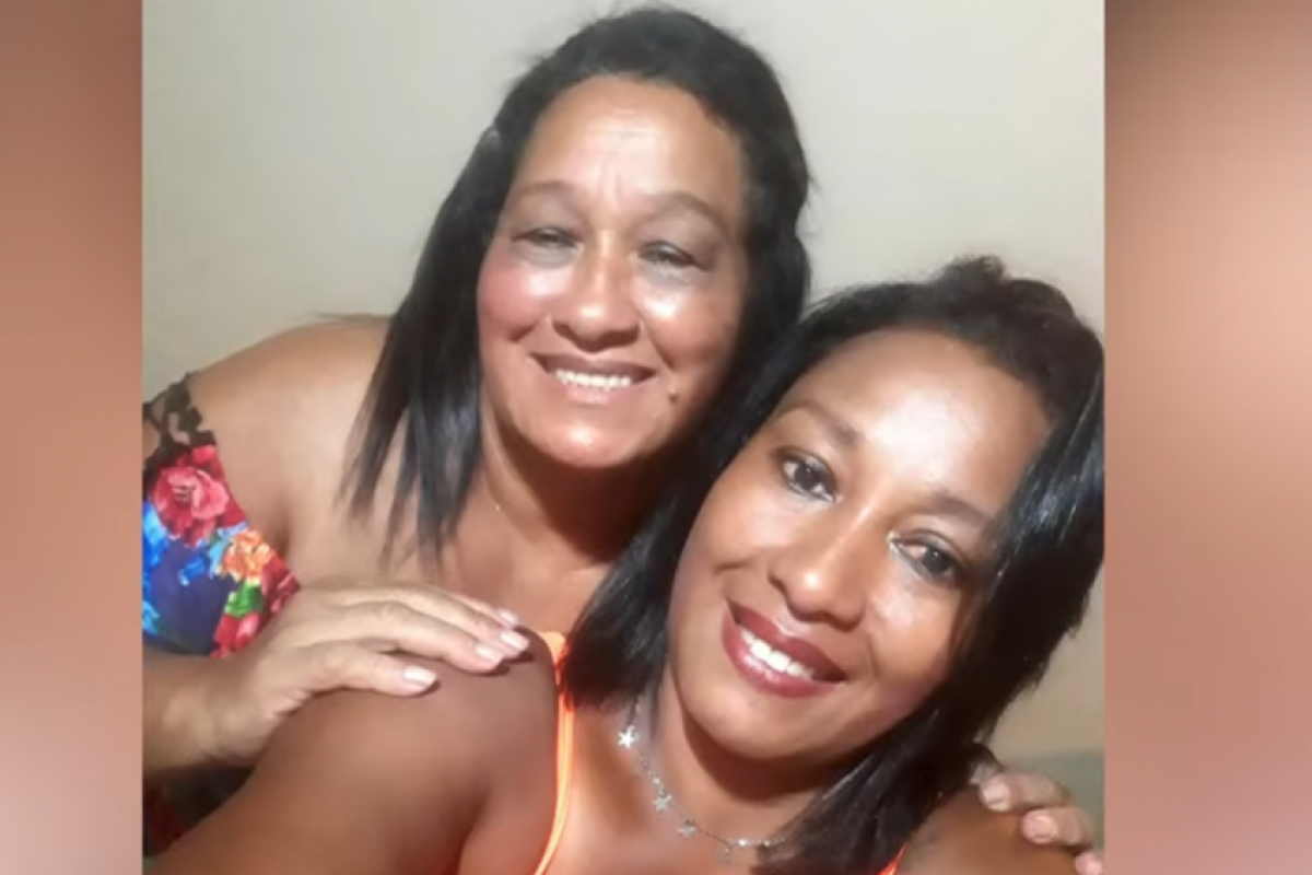 Mãe Maria Moreira Abel de Souza e a filha Angélica Gomes de Souza, em foto juntas, nas redes sociais 