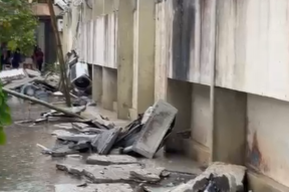 A sala atingida funciona como área administrativa, não como dormitório