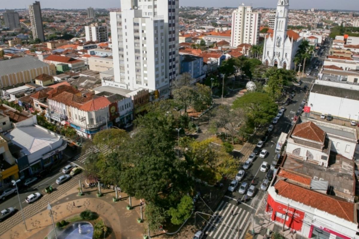 Centro de Franca vista do alto 