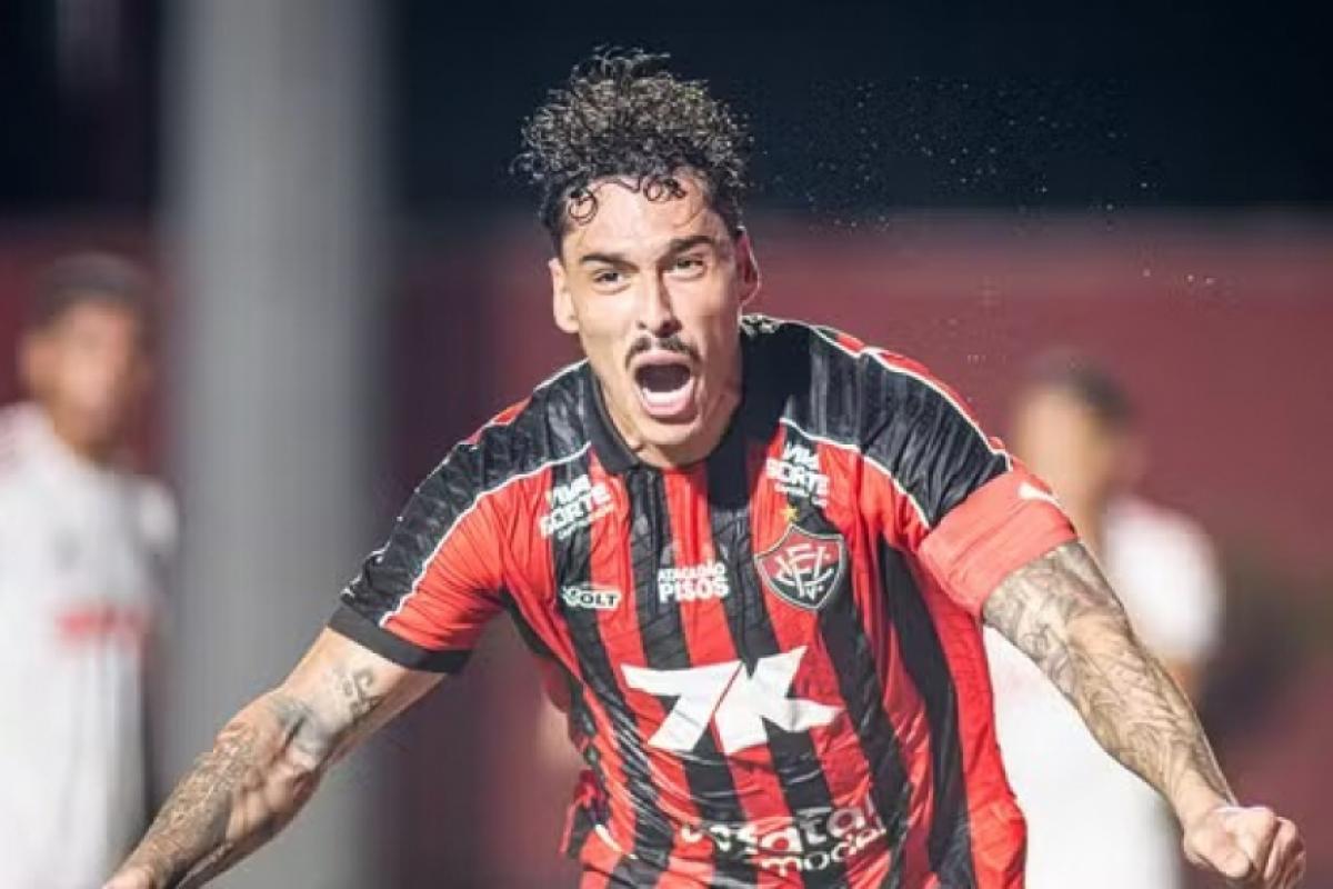 Lucas Halter fez o gol do Vitória sobre o Internacional