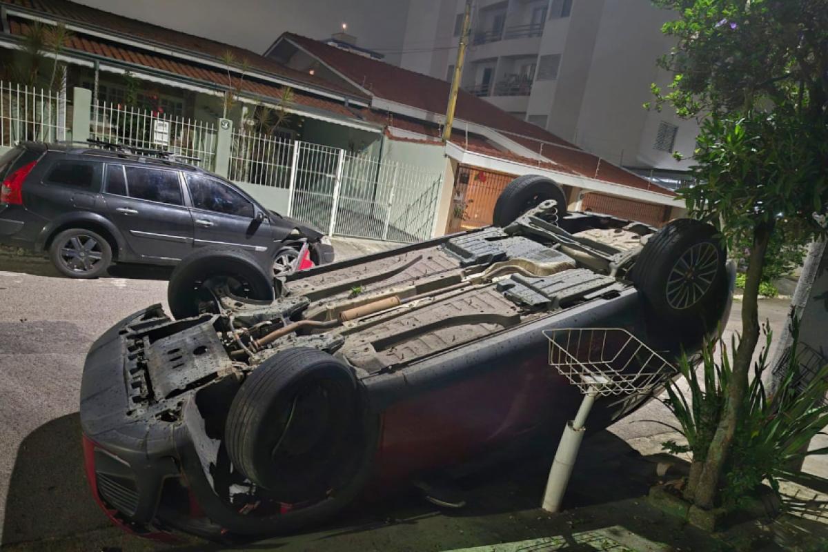 Carro envolvido no acidente