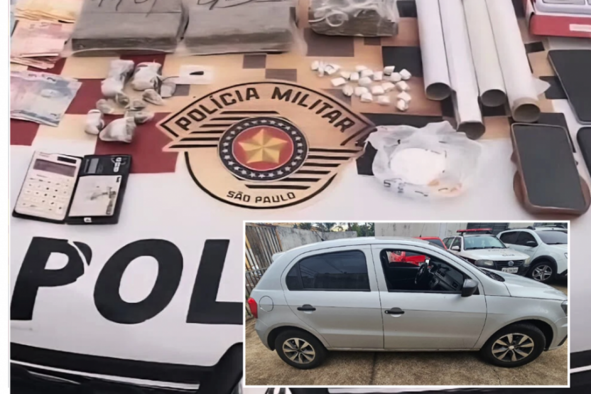 Dois indivíduos foram presos na ação policial. 