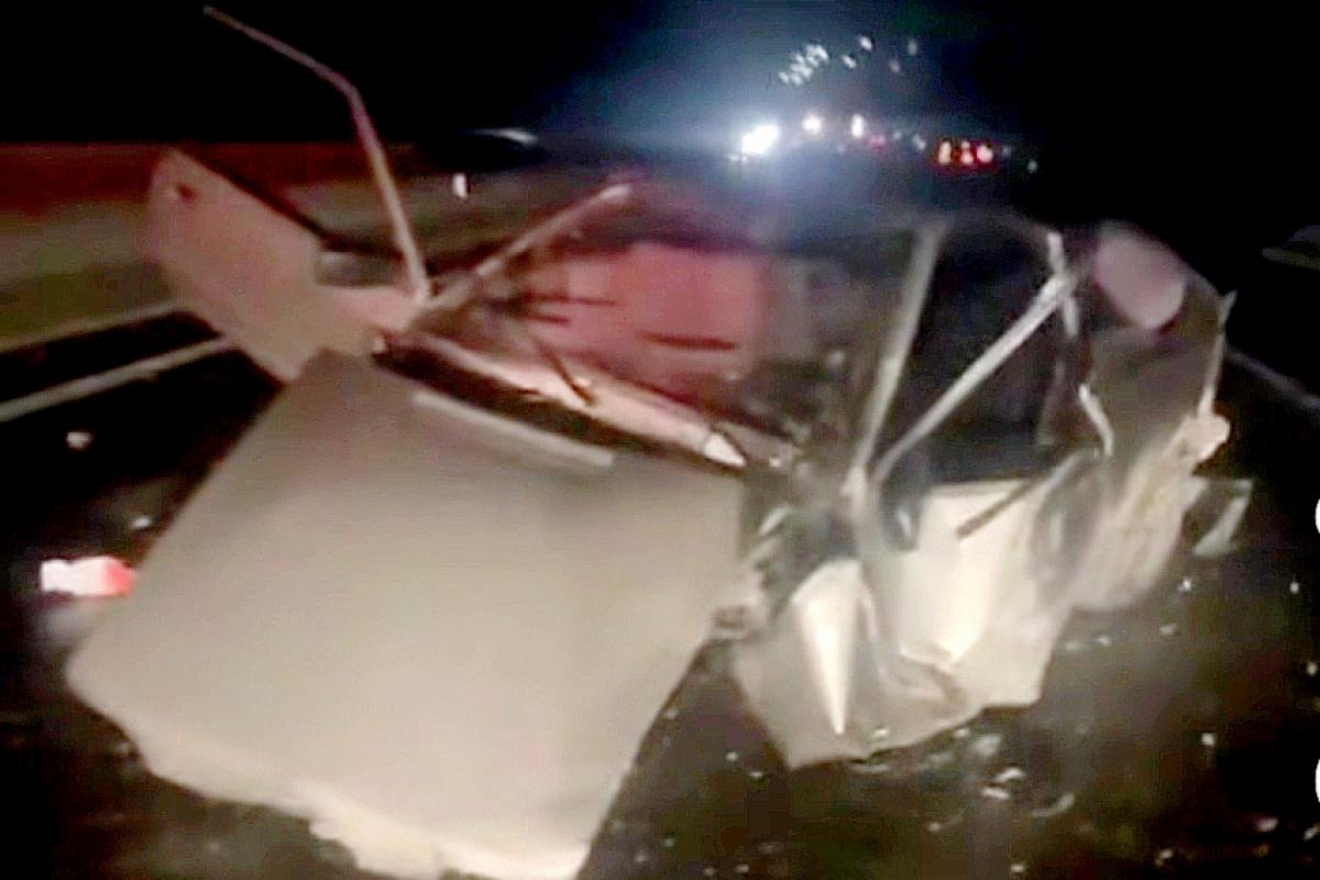 O motorista Márcio Grippa, de 49 anos, morreu no acidente. 