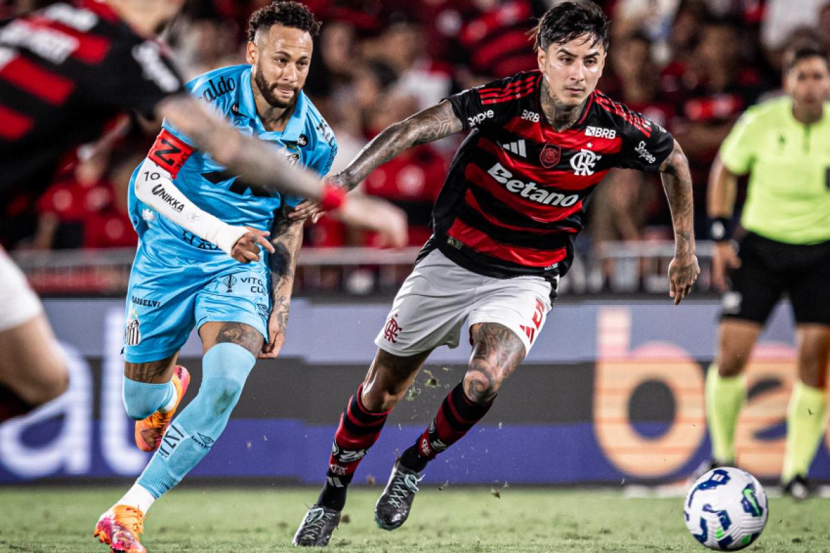 Santos foi derrotado pelo Flamengo, no Maracanã