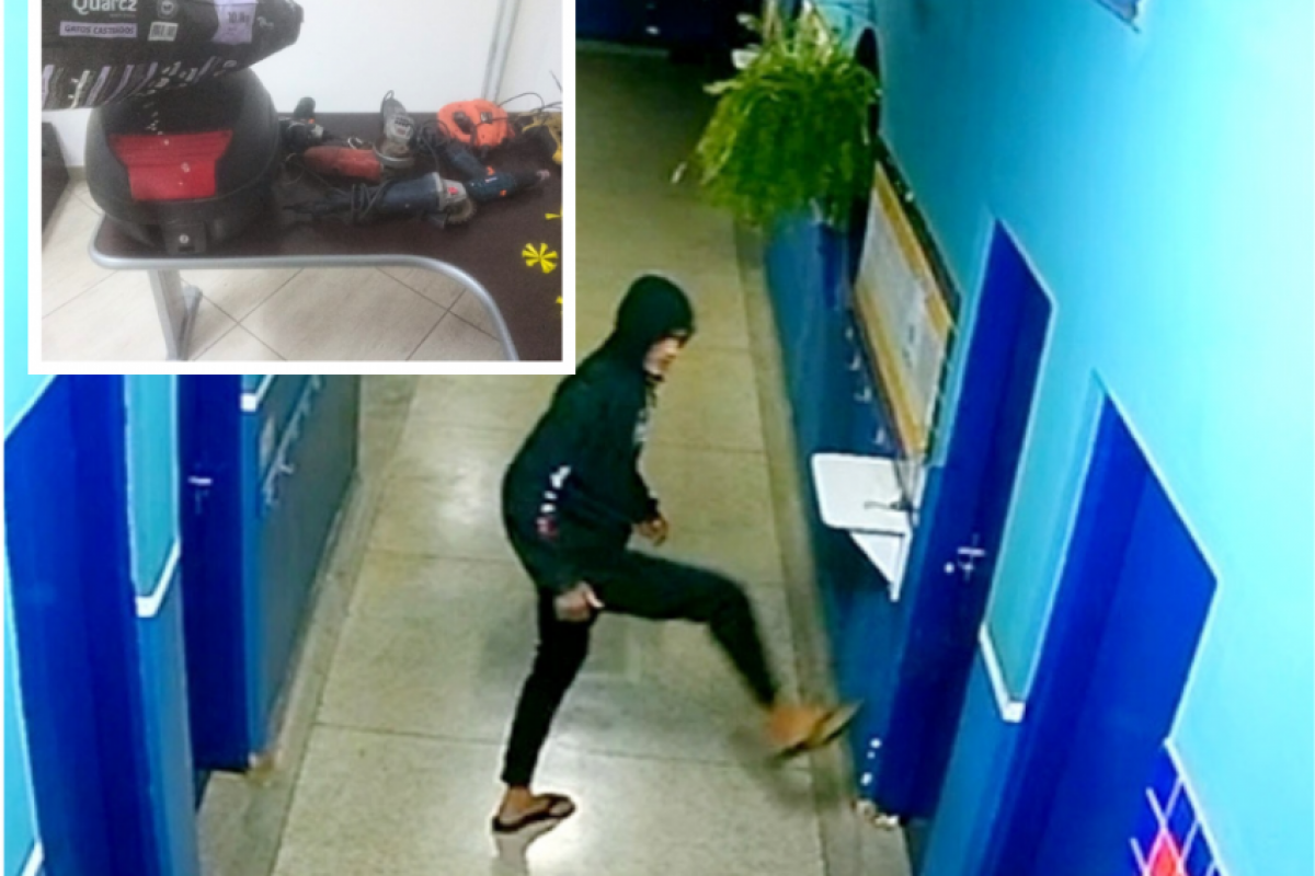 Após tentar mais um furto na escola, o criminoso foi preso em uma ação conjunta da Polícia Civil e GCM. 