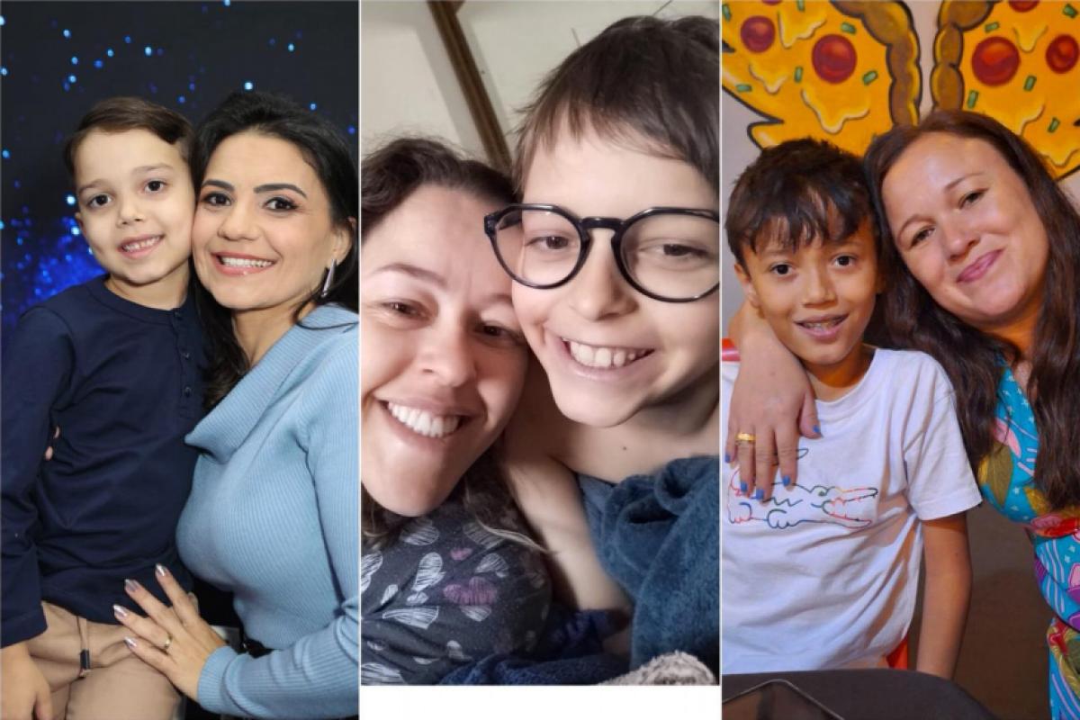 Kênia e Raul, Edna e João Eduardo e Aline e Davi