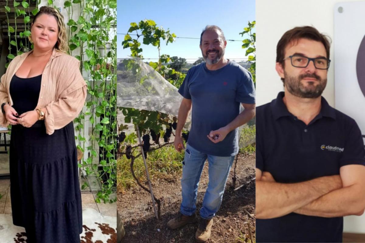 Camila Pizzo, Maurício Orlov e Eliézer Pimentel