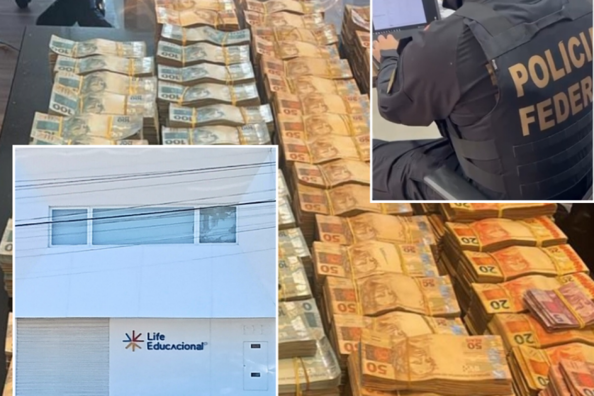 Policiais estiveram na empresa Life Educacional, na avenida Saldanha Marinho. 