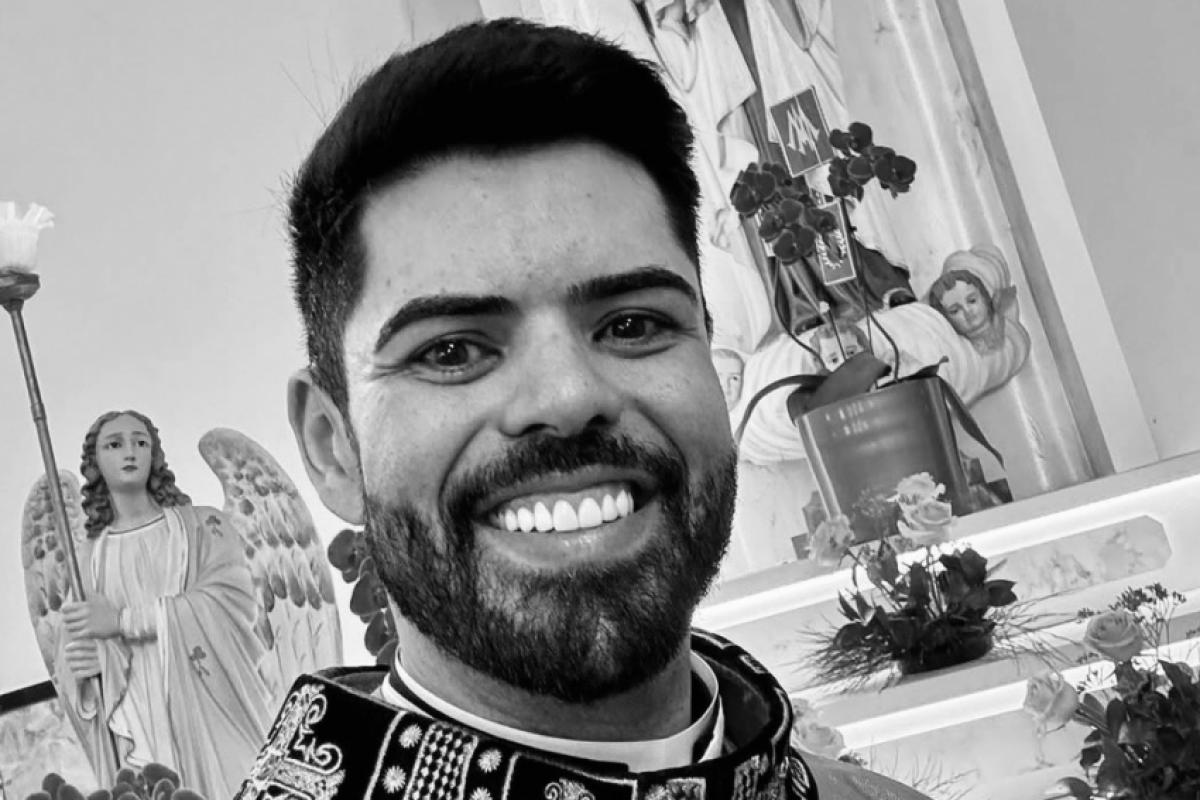 Padre Júlio César aos 38 anos, vítima de Infarto