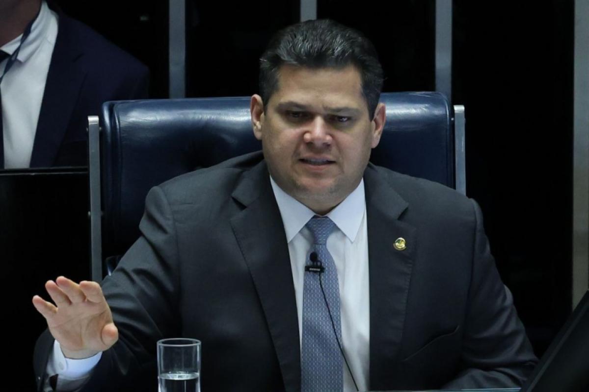 O presidente do Senado, Davi Alcolumbre (União-AP)