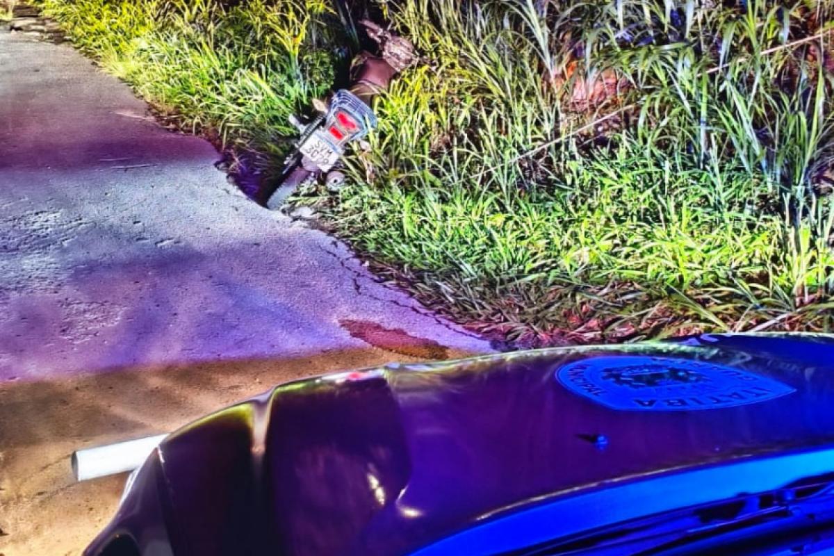 A motocicleta foi devolvida ao proprietário após o registro da ocorrência