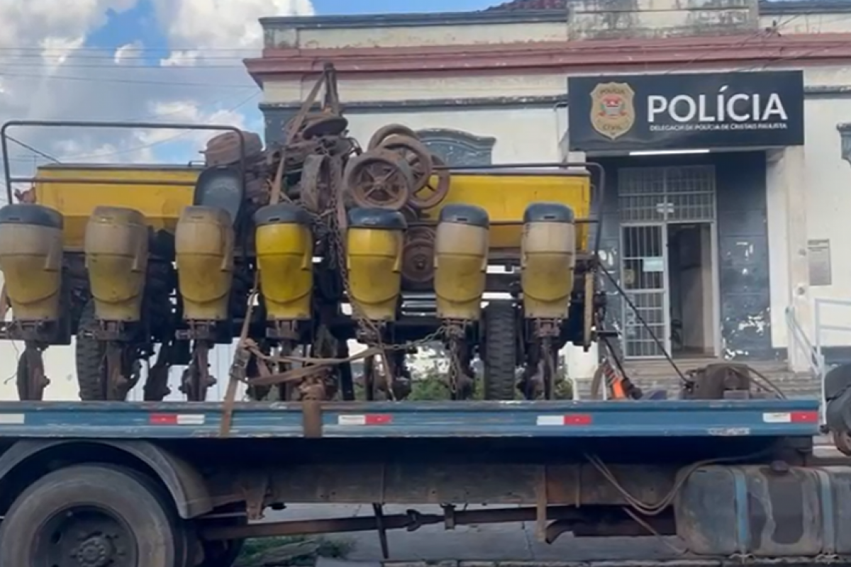Maquinário recuperado em Minas Gerais