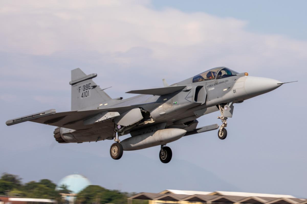 Caça F-39 Gripen da FAB (Força Aérea Brasileira)