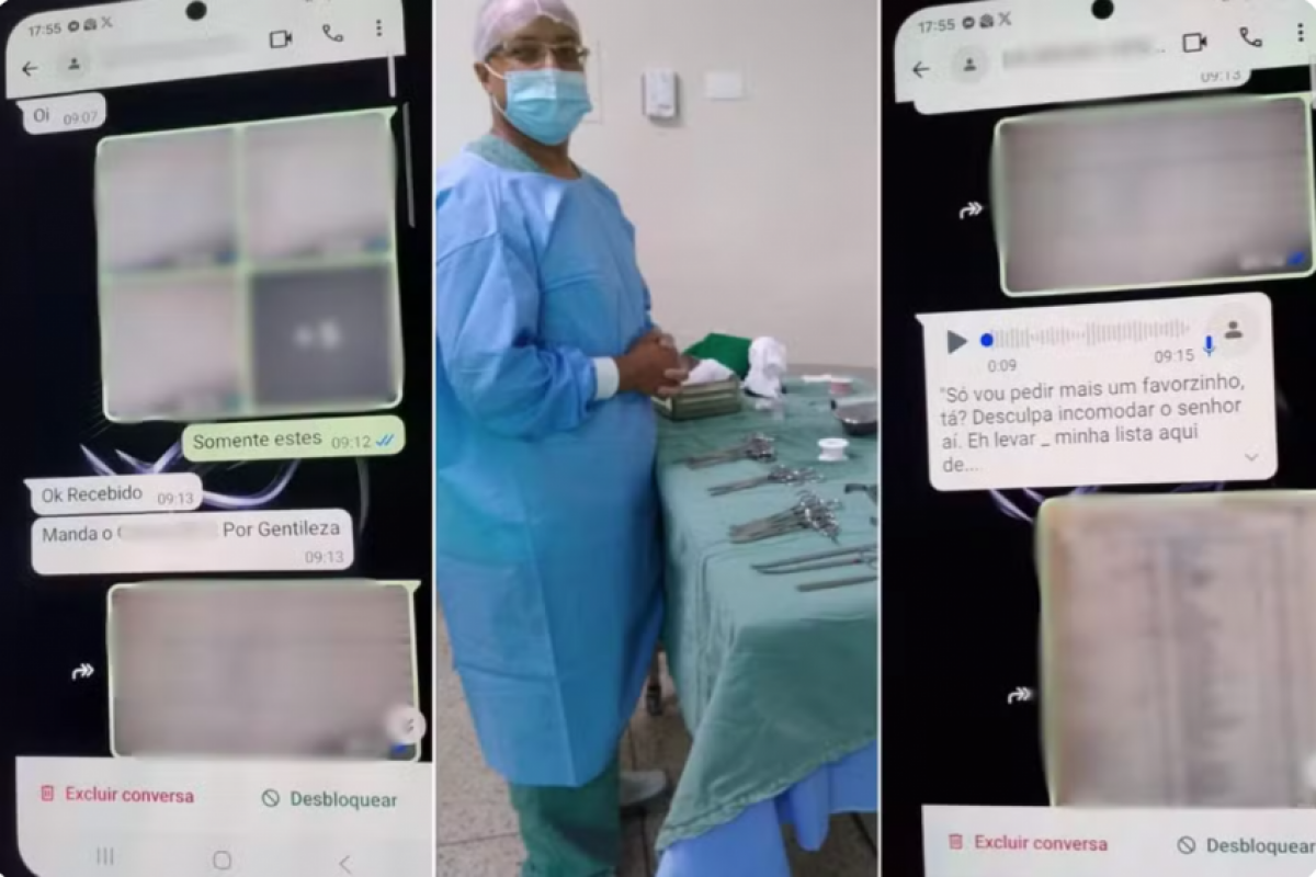 Sidnei Alves Monteiro enviou a lista de ramais telefônicos e imagens de capas de prontuários a um homem que se passou por médico do centro cirúrgico.