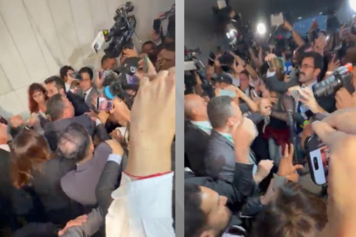 Jornalistas foram agredidos na saída de Glauber Braga do plenário da Casa