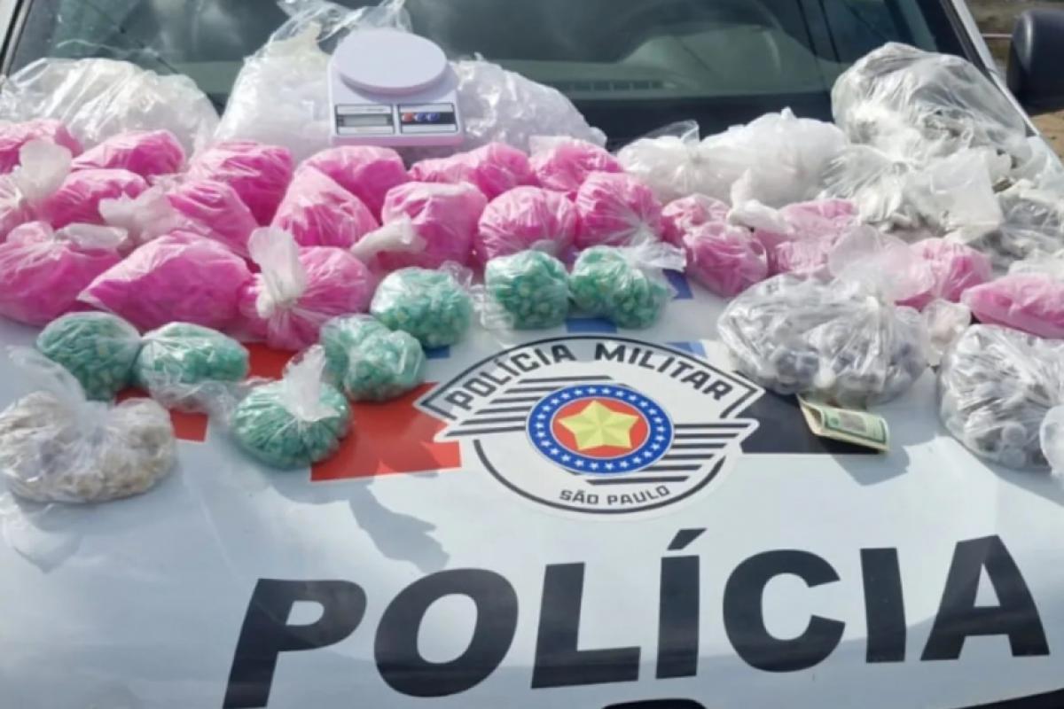 Drogas apreendidas em Caçapava