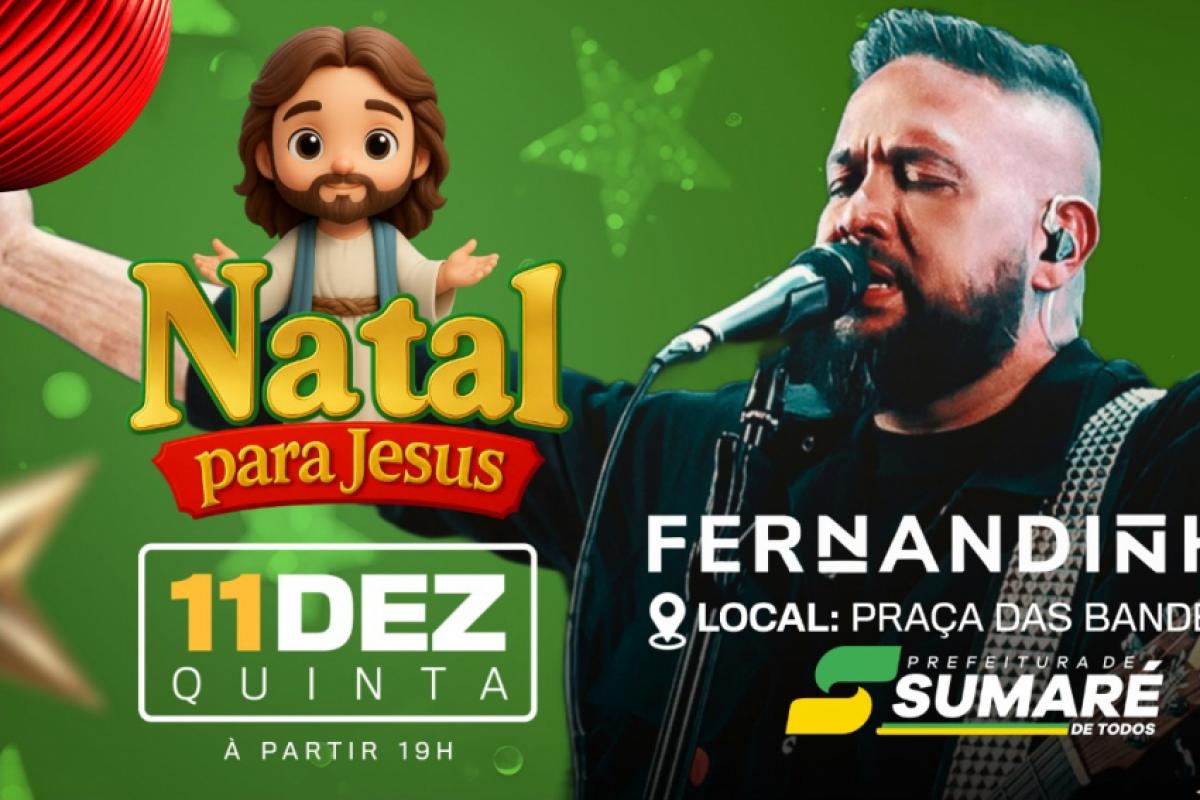 Natal para Jesus terá programação cultural e religiosa até 23 de dezembro, com transporte público gratuito em dias específicos.