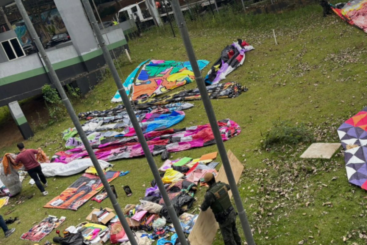 Operação apreendeu 38 balões de grande porte