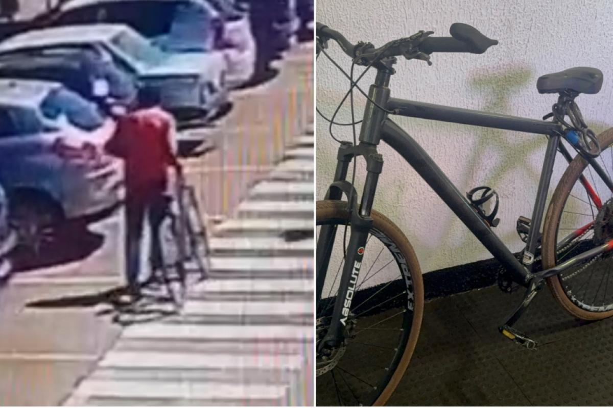 Câmeras de segurança de estacionamento registraram o furto