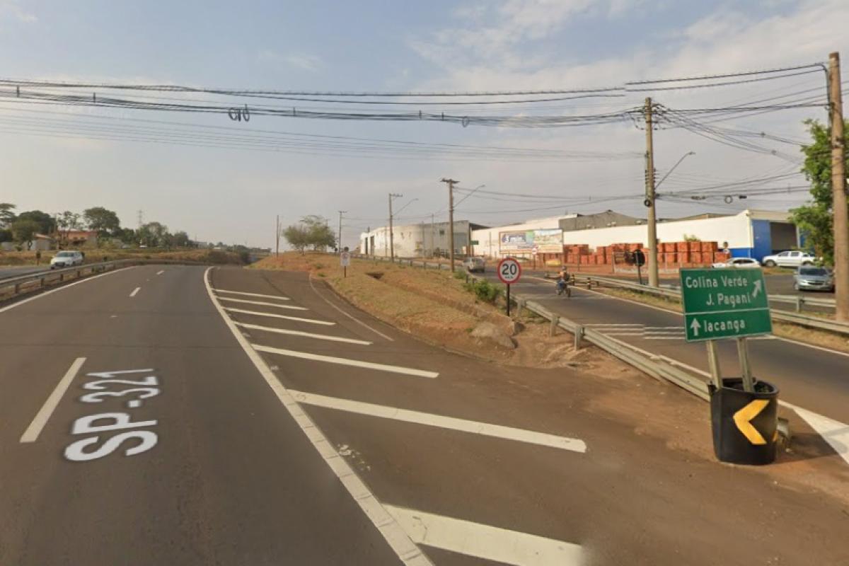 Trecho próximo de onde a mulher teve a moto roubada