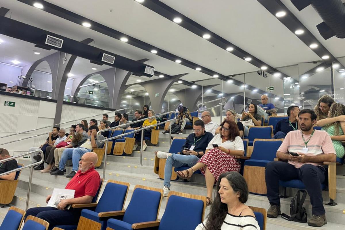 A regente Cláudia Feres esteve presente para a confirmação da OSM  como patrimônio imaterial