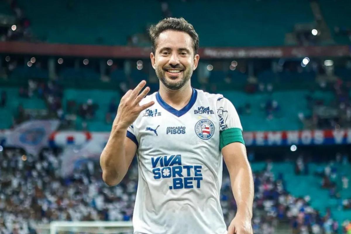 Everton Ribeiro está no Bahia desde 2024. Ele disputou 121 jogos, com nove gols e 16 assistências