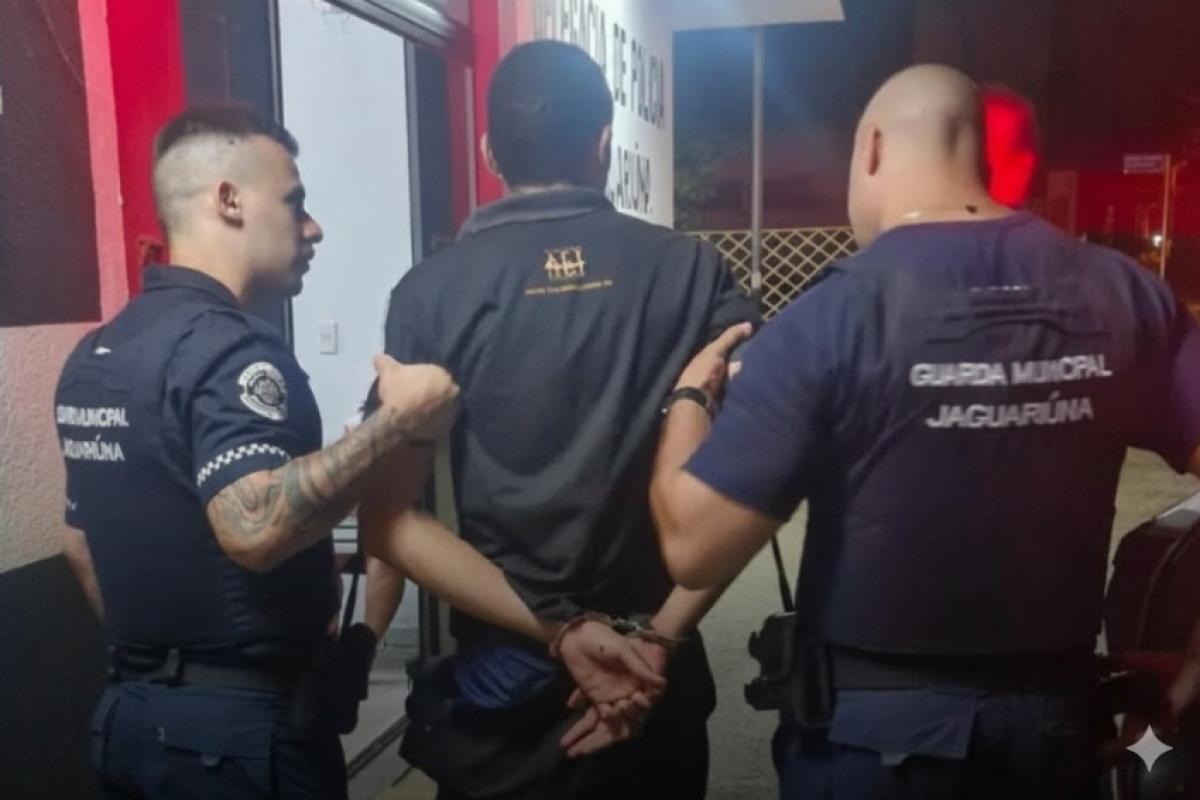 Crime ocorreu durante confraternização familiar no bairro Vila 7 de Setembro; suspeito foi preso em flagrante pela GMC de Jaguariúna.