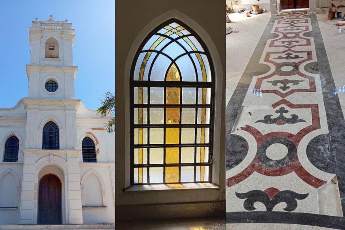 Objetivo é finalizar trabalhos de restauração da antiga matriz do bairro.