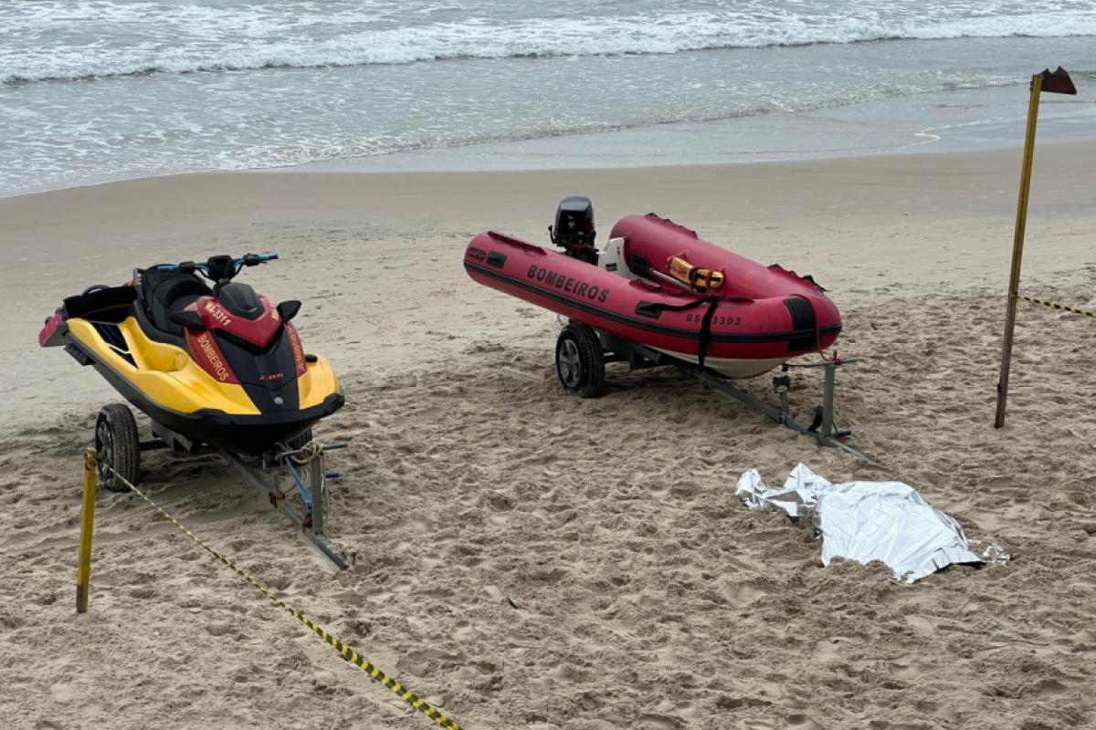 Corpo foi encontrado na Praia Grande