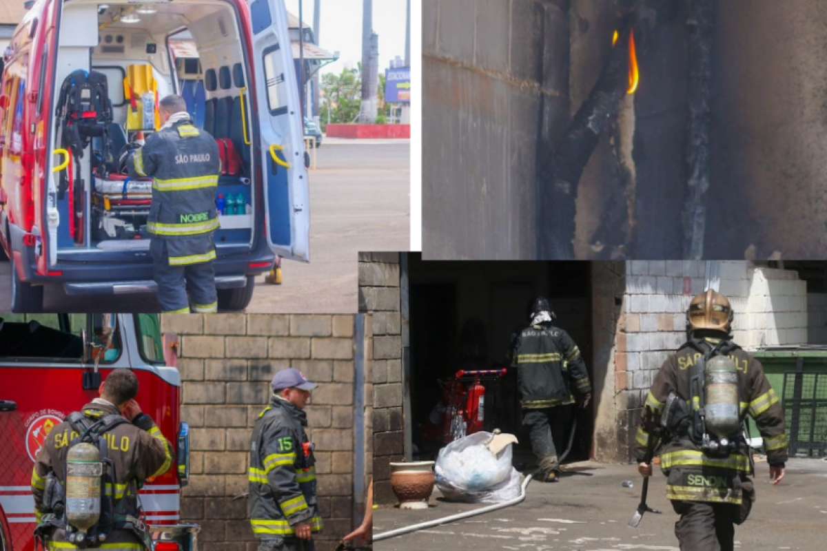 Os dois incêndios mobilizaram as equipes do Corpo de Bombeiros em Piracicaba. 