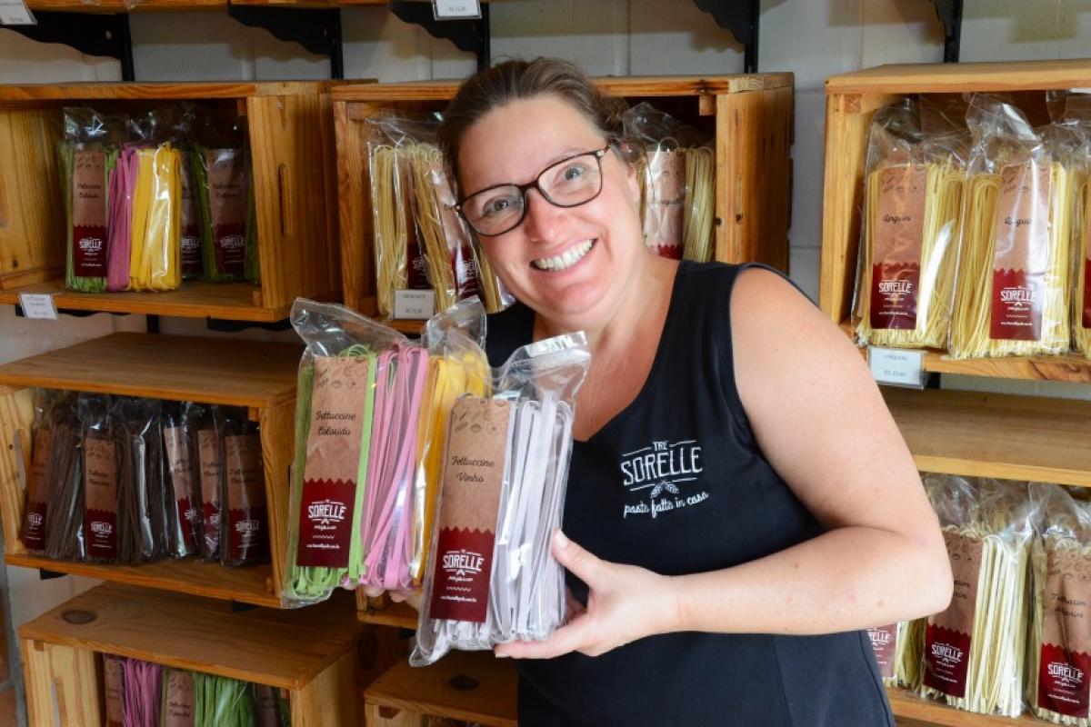 Fettucine feito de vinho é carro-chefe para a festa, afirma Maria Elisa Rizzetto Gallo