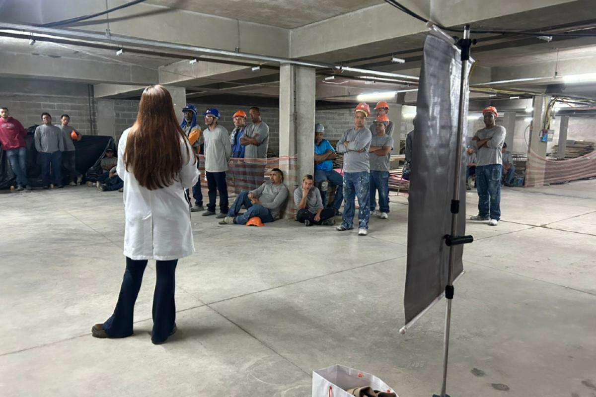 DDS realizada nos canteiros de obras das construtoras parceiras