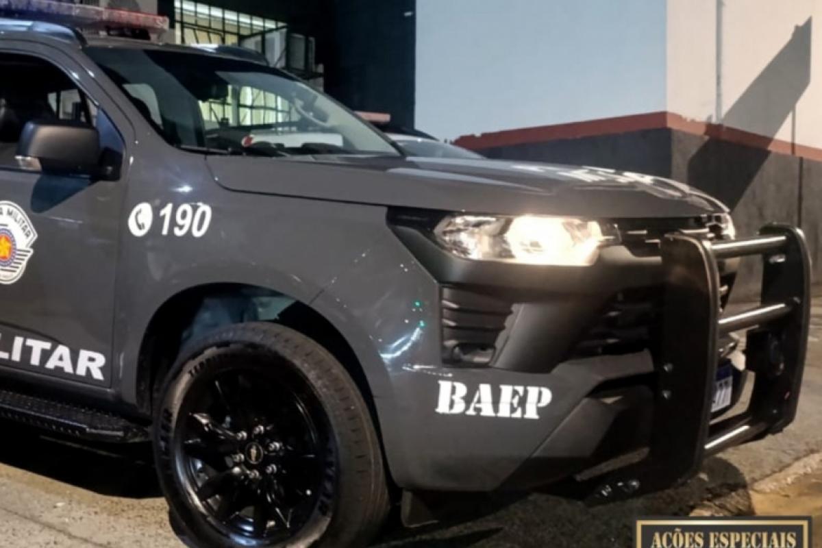 Prisão foi realizada pelo Baep 