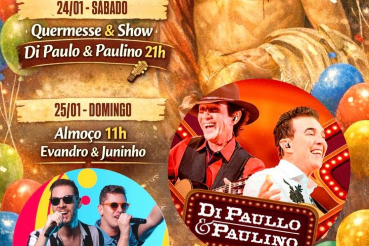 Cidade, a cerca de 45 km de Araçatuba, recebe Di Paullo & Paulino neste sábado (24)