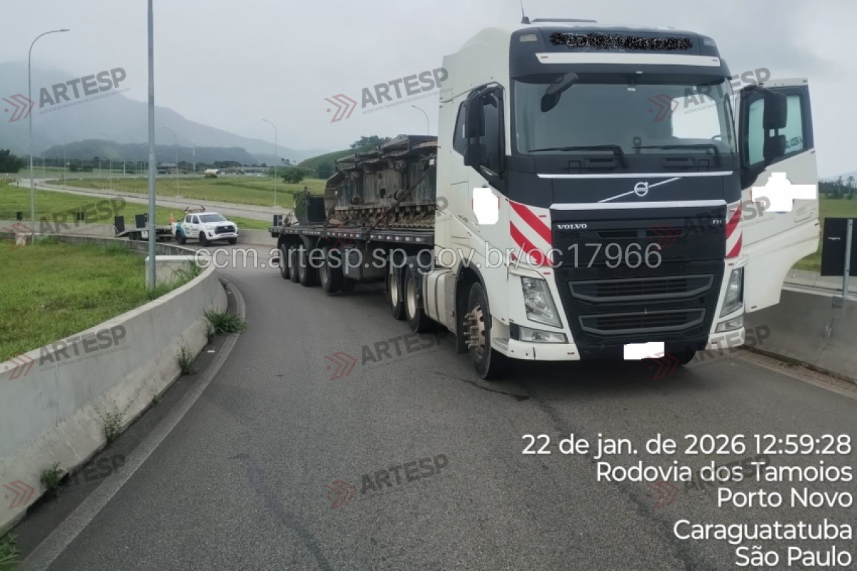 Veículo sofreu pane mecânica